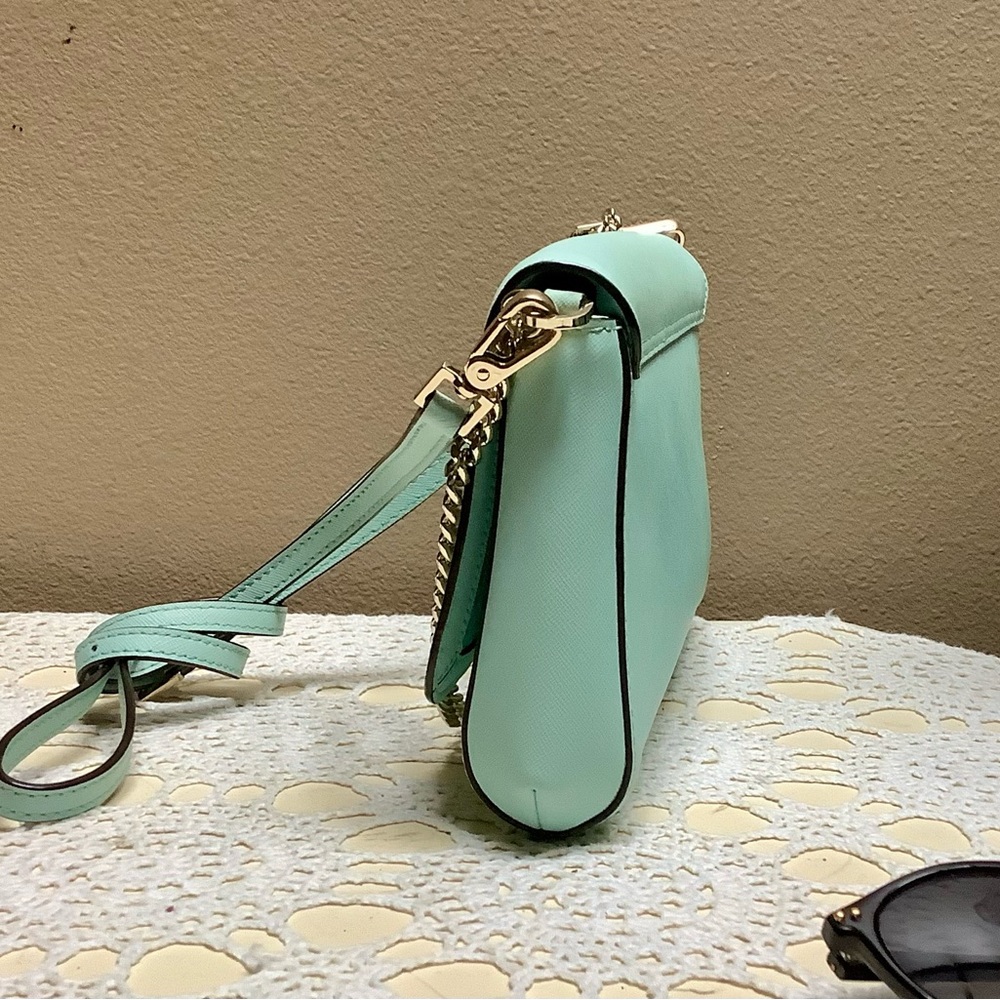 KATE SPADE Small Madison Adjustable Crossbody / Satchel Bag Tiffany Blue - Picture 8 of 15